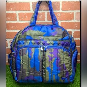 Lug Blue and Green Camouflage Duffel Bag